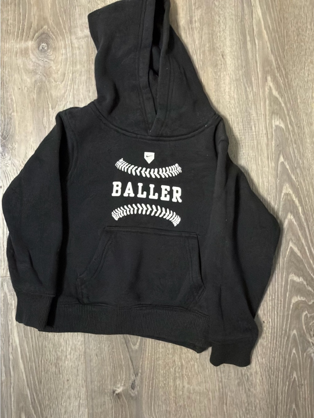 Nike Kids Black 'Baller' Hooded Sweatshirt